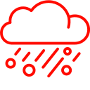 hail - with cloud icon